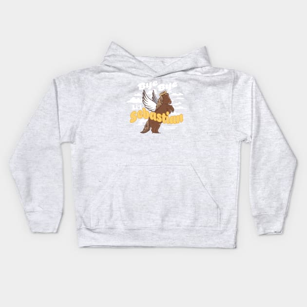 Bye Bye Li'l Sebastian Parks and Rec Kids Hoodie by stayfrostybro